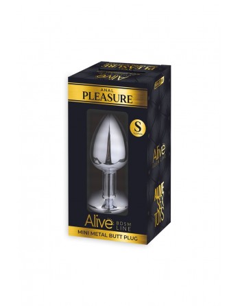 Plug Métal Bijou transparent taille S - Alive