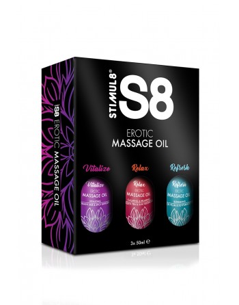 Coffret Huiles de Massage Stimul8® 3 x 50 ml