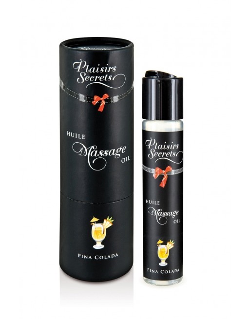 Huile de massage gourmande piña colada 59 ml - Plaisirs Secrets