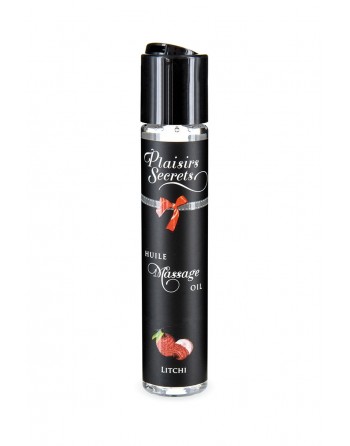 Huile de massage gourmande litchi 59 ml - Plaisirs Secrets