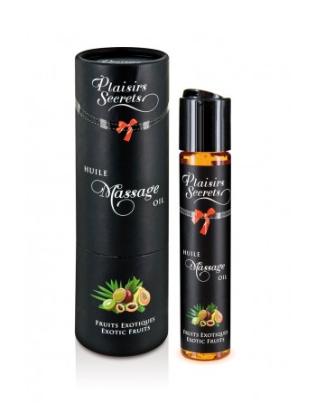 Huile de massage gourmande fruits exotiques 59 ml - Plaisirs Secrets