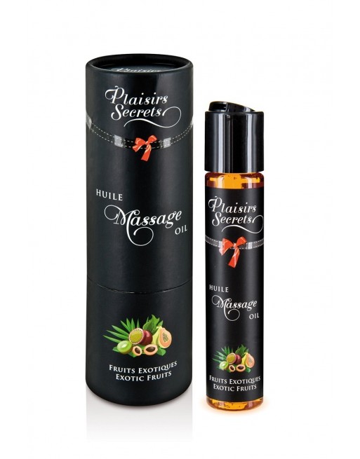 Huile de massage gourmande fruits exotiques 59 ml - Plaisirs Secrets