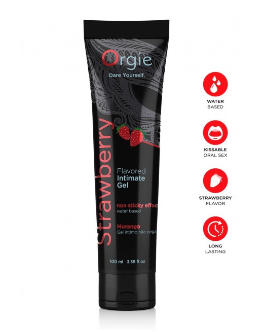 Gel intime fraise 100ml - Orgie