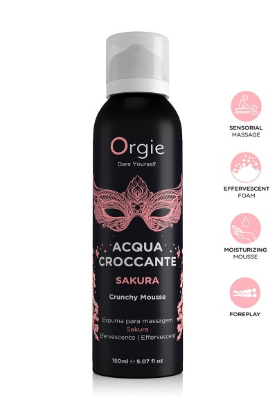 Mousse de massage effervescente Sakura 150ml - Orgie