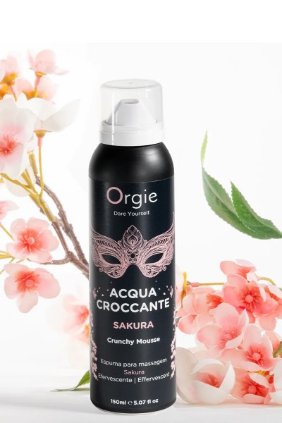 Mousse de massage effervescente Sakura 150ml - Orgie