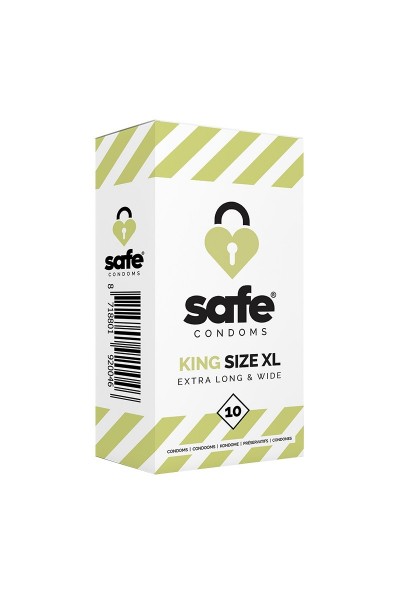 Boîte de 10 Préservatifs - Safe® King Size XL
