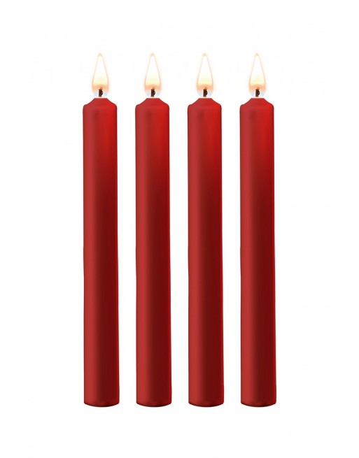 Set 4 Bougies Rouges BDSM Large - Ouch! Set 4 Bougies Rouges BDSM Large - Ouch!