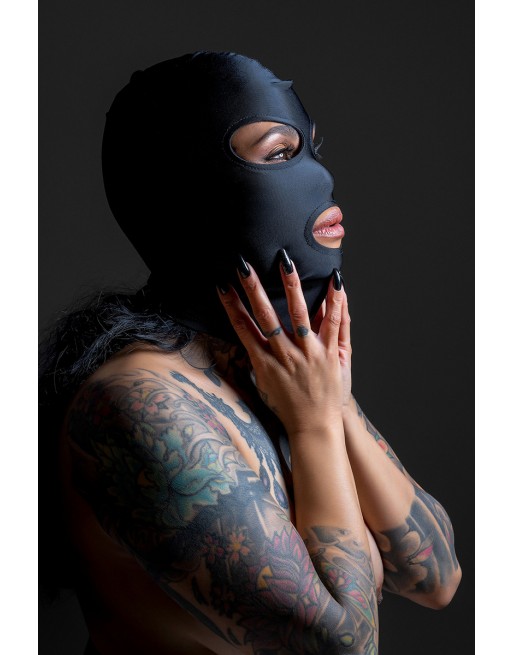 Cagoule BDSM 3 ouvertures - Taboom Cagoule BDSM 3 ouvertures - Taboom