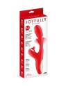 Vibromasseur rabbit 3-en-1 Joyfully rouge - Yoba
