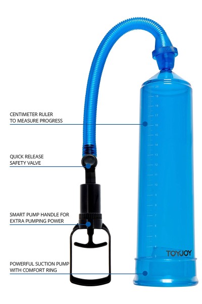 Pompe à pénis ToyJoy Power Pump bleu