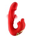 Vibromasseur rabbit 3-en-1 Kissy rouge - Yoba