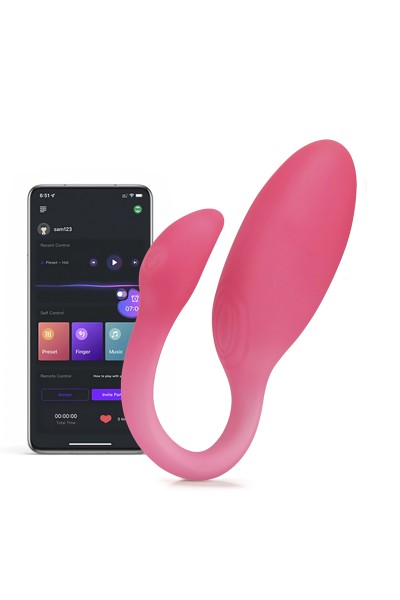 Stimulateur connecté Flamingo Max rose - Magic Motion