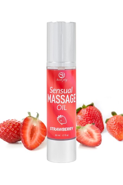 Huile de massage Fraise - Secret Play