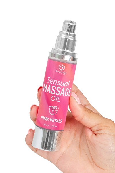Huile de massage Pétales de Rose - Secret Play