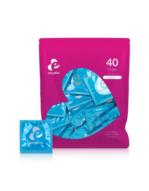 40 préservatifs Extra Fins - EasyGlide