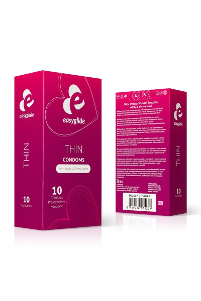 10 préservatifs Extra Fins - EasyGlide