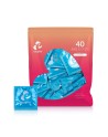 40 préservatifs Ribs and Dots - EasyGlide