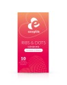 10 préservatifs Ribs and Dots - EasyGlide