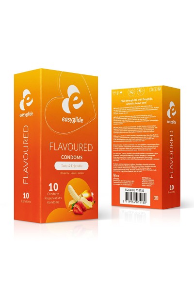 10 préservatifs parfumés - EasyGlide