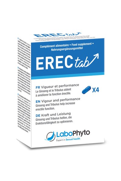Erectab 4 comprimés - Stimulant sexuel 