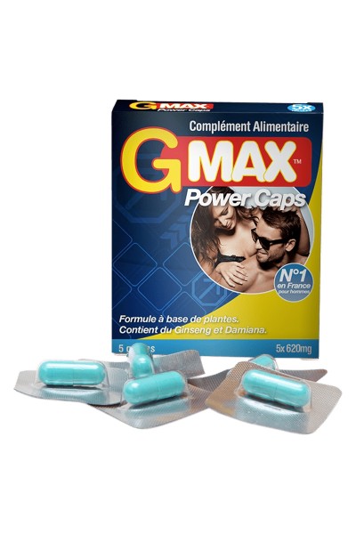 G-Max Power Caps Homme 5 gélules