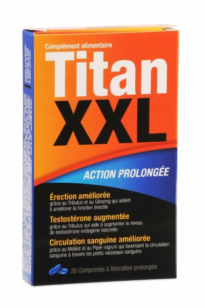 Titan XXL 20 comprimés - stimulant sexuel
