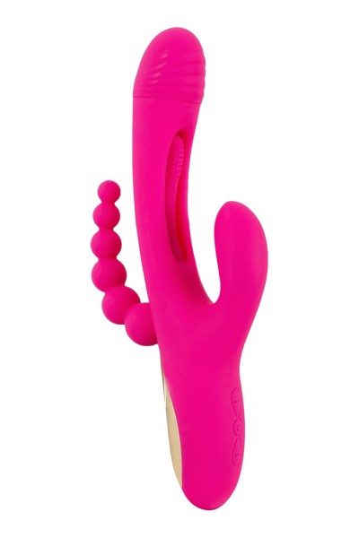 Triple vibro avec langue oscillante - Sweet Smile