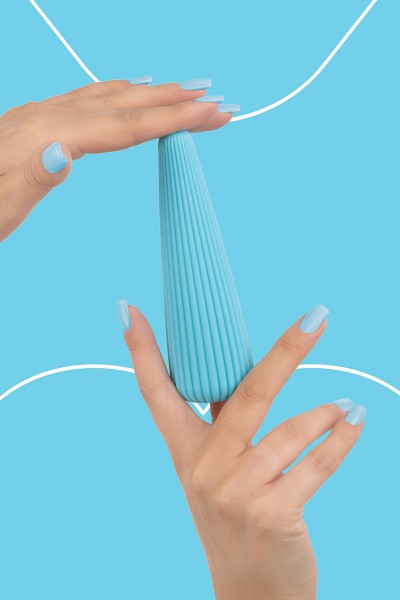 Vibro rechargeable IcyCone bleu - FairyGasm