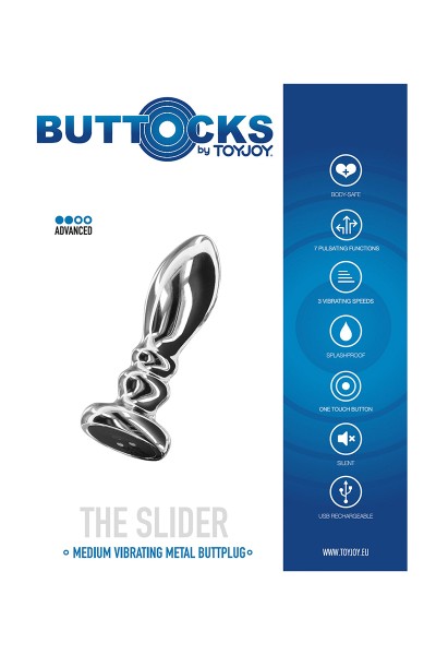 Plug vibrant en métal The Slider M