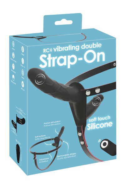 Double gode ceinture vibrant télécommandé - You2Toys