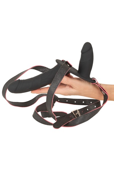 Double gode ceinture vibrant télécommandé - You2Toys