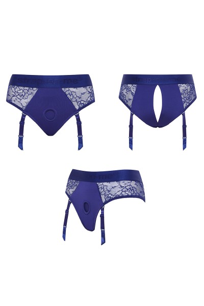 Harnais lingerie Diva bleu