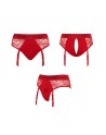 Harnais lingerie Diva rouge - Strap On Me