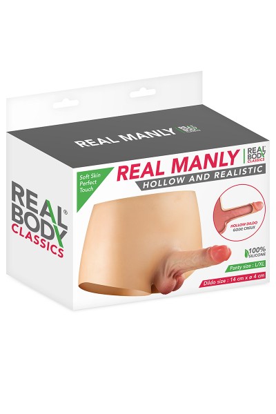 Culotte avec gode réaliste creux