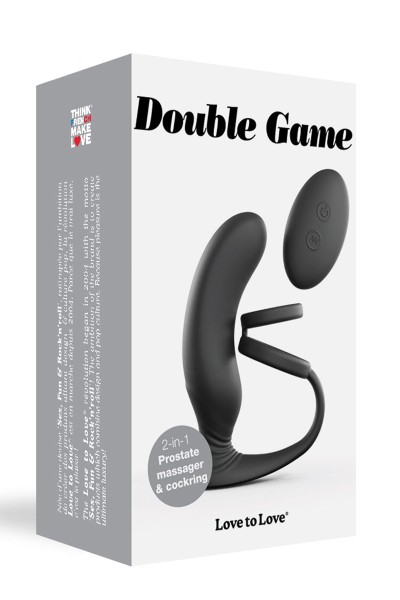 Stimulateur de prostate  cockring Double game