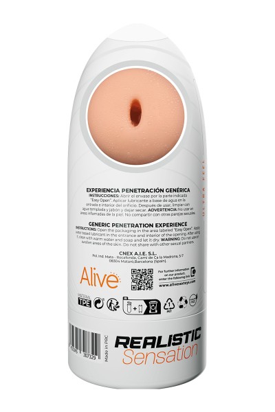 Masturbateur Flex Généric Experience - Alive