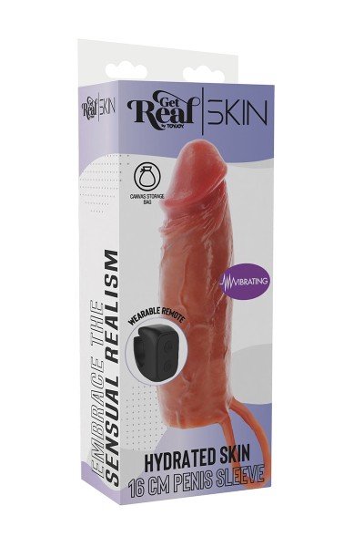 Gaine de pénis vibrante 16 cm - Toy Joy