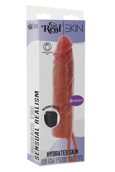 Gaine de pénis vibrante 20 cm - Toy Joy