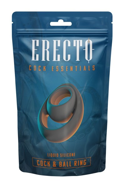 Double Cock  Ball Ring liquid silicone - Erecto