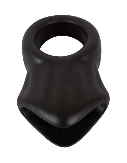 Cock Ring avec Ball Stretcher liquid silicone - Erecto