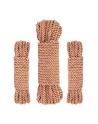 Coffret 3 cordes de bondage Premium - Rosy Gold