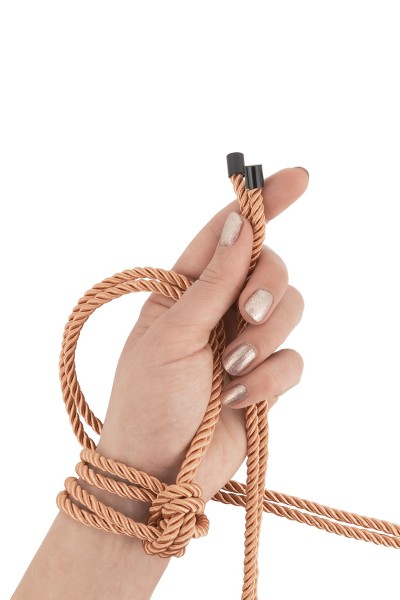Coffret 3 cordes de bondage Premium - Rosy Gold