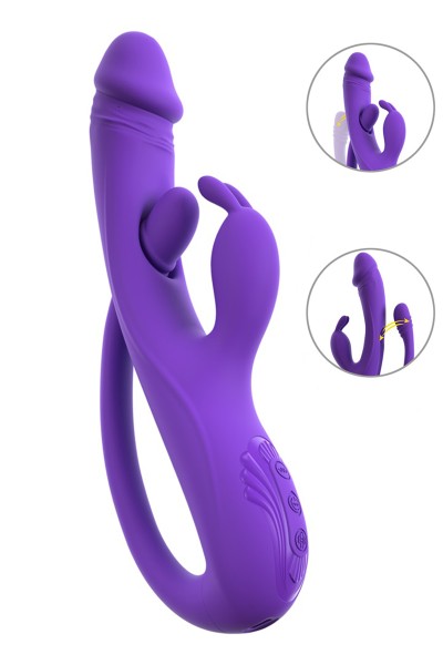 Vibro Rabbit avec tickler flexible - Sweet Smile