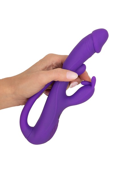Vibro Rabbit avec tickler flexible - Sweet Smile