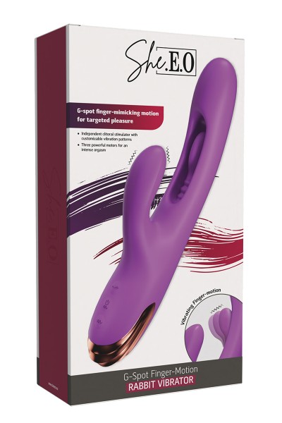 Vibro Rabbit mouvement caressant point G - She.E.O
