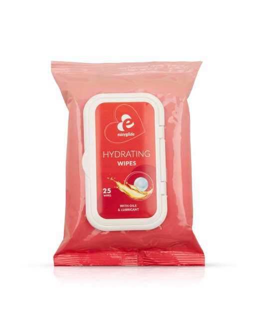 25 lingettes hydratantes avec lubrifiant et huiles - EasyGlide