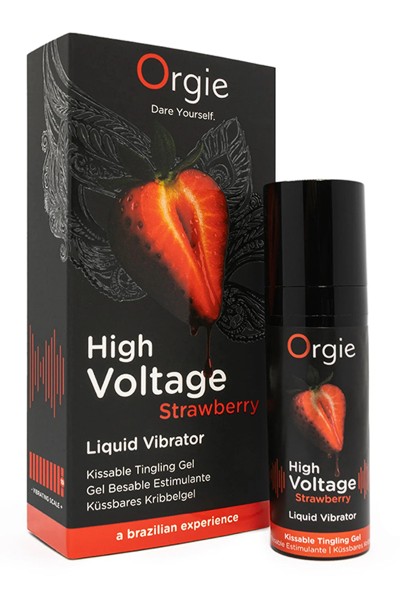 Gel d'excitation High Voltage Liquid Vibrator Fraise - Orgie