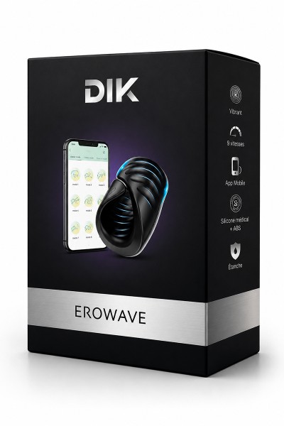 Masturbateur masculin connecté Erowave - DIK
