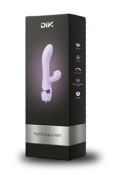Vibro Rabbit 3 en 1 Purple Sucker - DIK