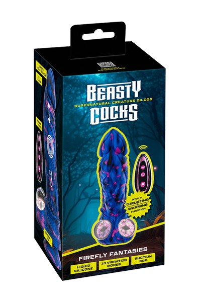 Vibro chauffant à poussées Firefly Fantasies - Beasty Cocks